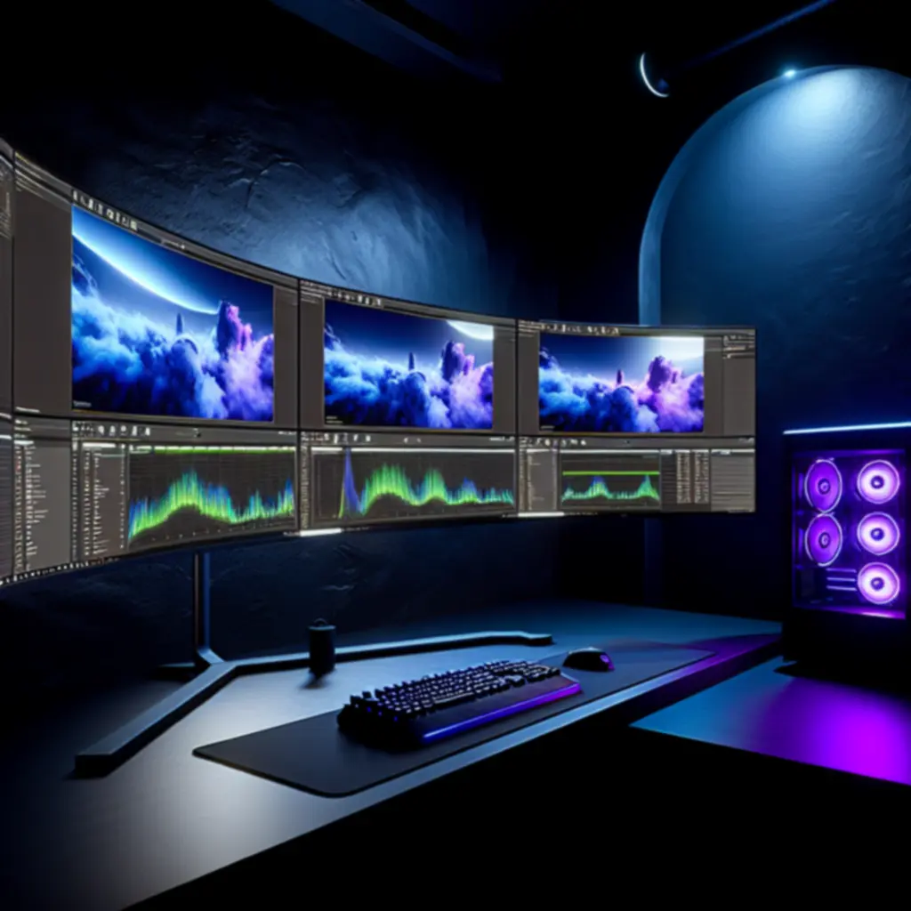 Stacja robocza z implementacją Nanite i Lumen w Unreal Engine 5